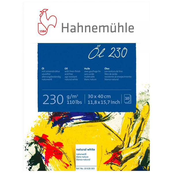 

Склейка-блок для масляных Hahnemuhle красок Oil 30х40 10а 230г (10628303)