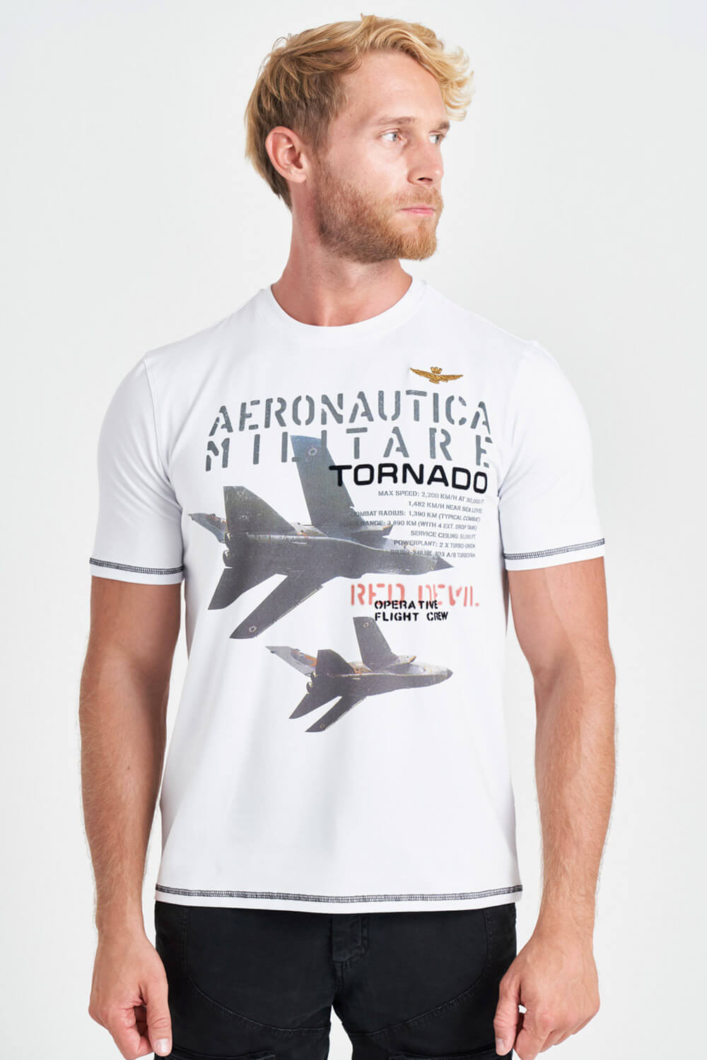

Футболка белого цвета Aeronautica Militare 4364 XXL
