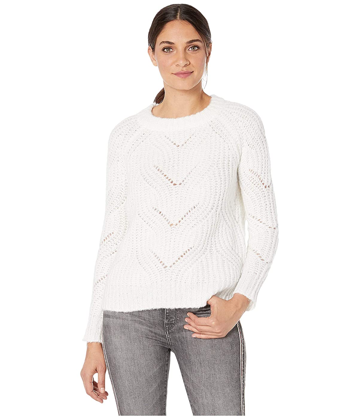 

Свитер kensie Twisted Fuzzy Yarn KSNK5964 Ivory, L (48)