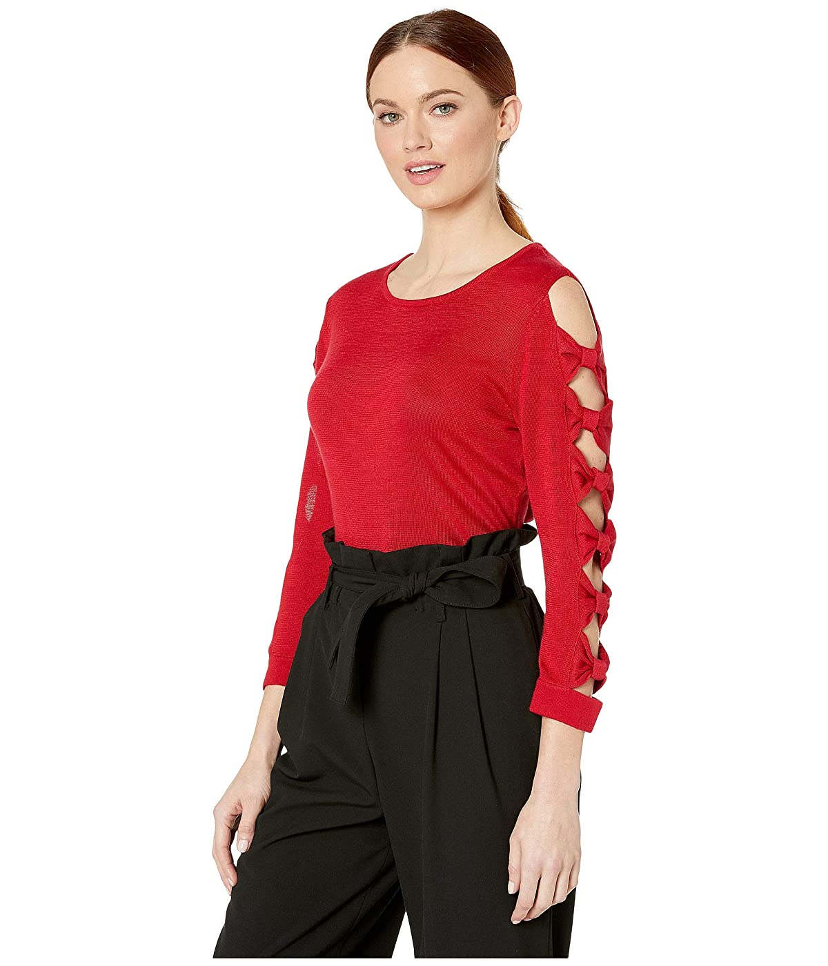 

Свитер CeCe Crew Neck with Bows Ribbon Red, S (44)