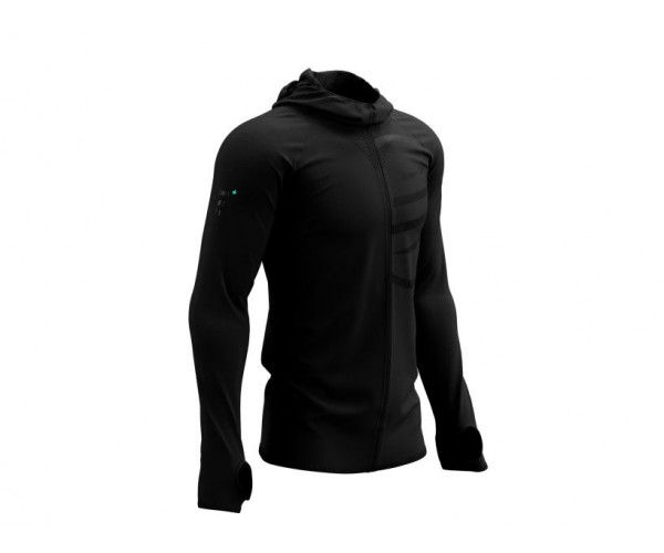 

Кофта Compressport 3D THERMO SEAMLESS ZIP HOODIE BE 2021 S Черная
