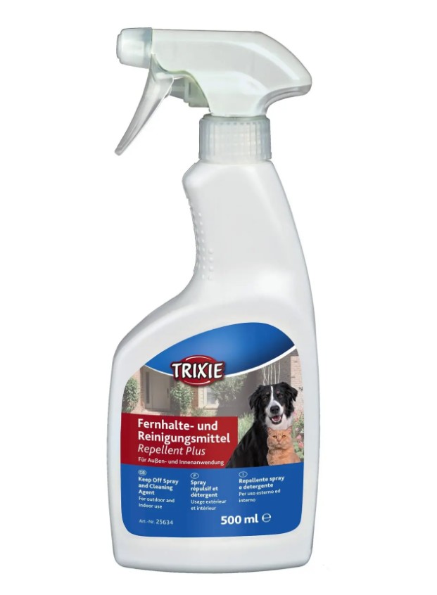 

Спрей отпугиватель-очиститель для кошек и собак Trixie «Repellent Plus» 500 мл (для отпугивания от мест, объектов, зон)
