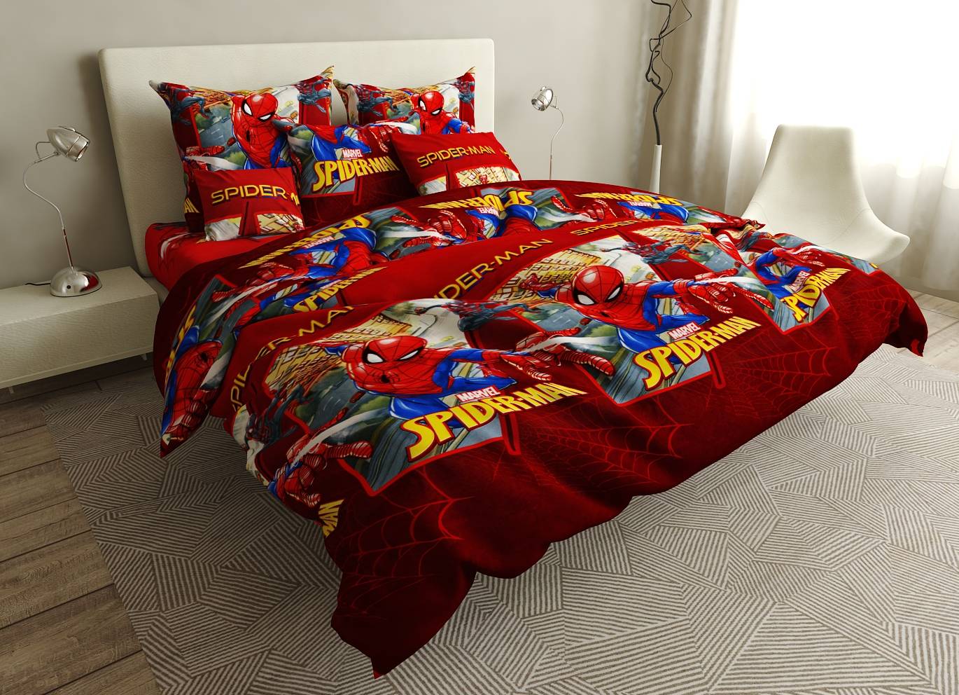 

Постельное белье MirSon 17-0410 Spider-Man King Size украина, бязь