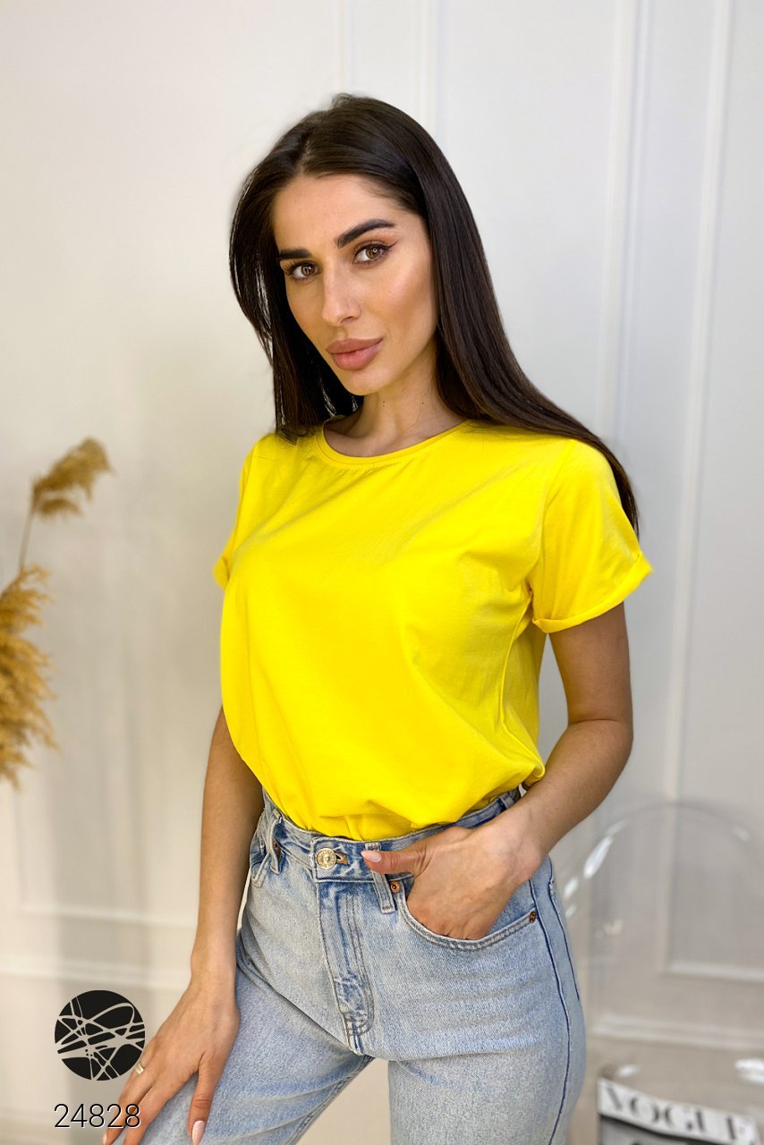 

Базовая футболка oversize Фасон 24828_UNI UNI