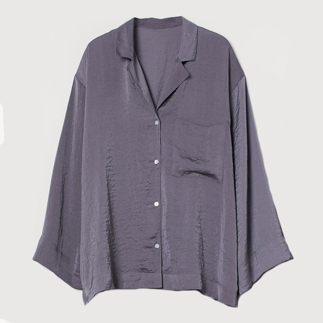 

Пижамная рубашка H&M 9132517sdm L Серая