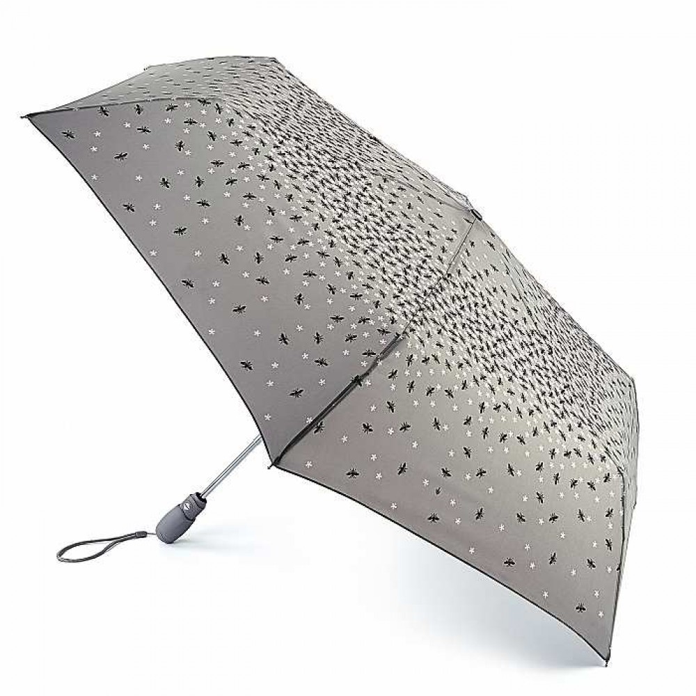 

Зонт женский Fulton Open&Close Superslim-2 L711 Flower Power (Сердечки)
