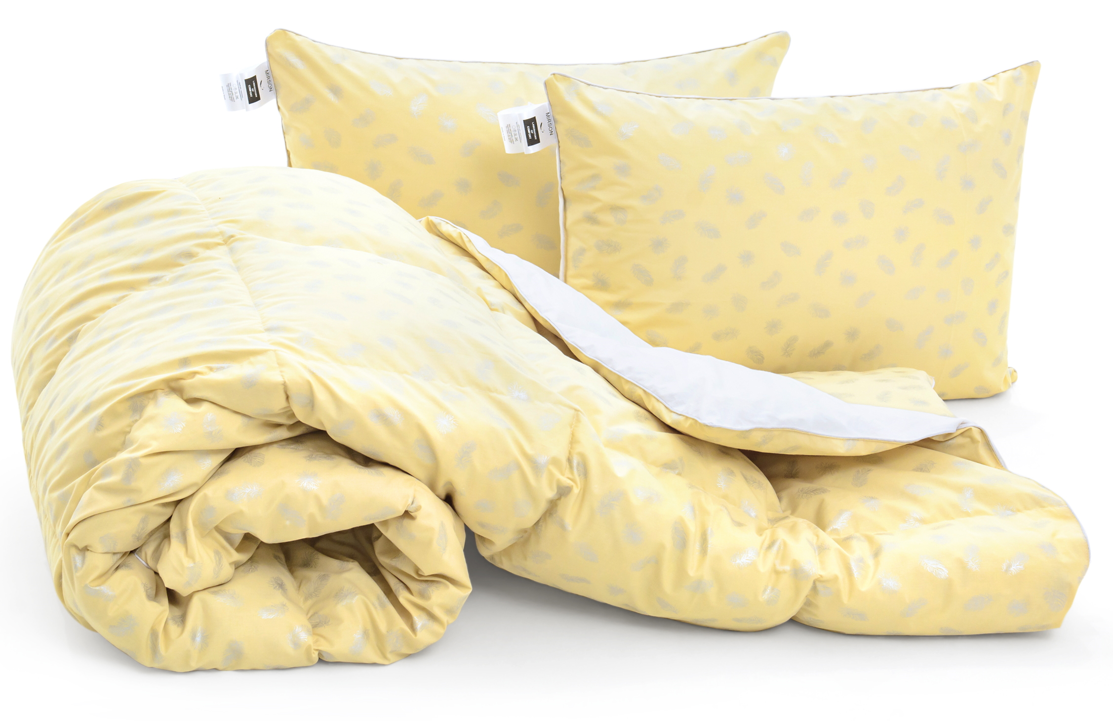 

Набор MirSon Karmen 2101 "Bio-Beige" (одеяло + две подушки 50*70 мягкие) 155х215 см + 50х70 см 2шт италия, био-пух