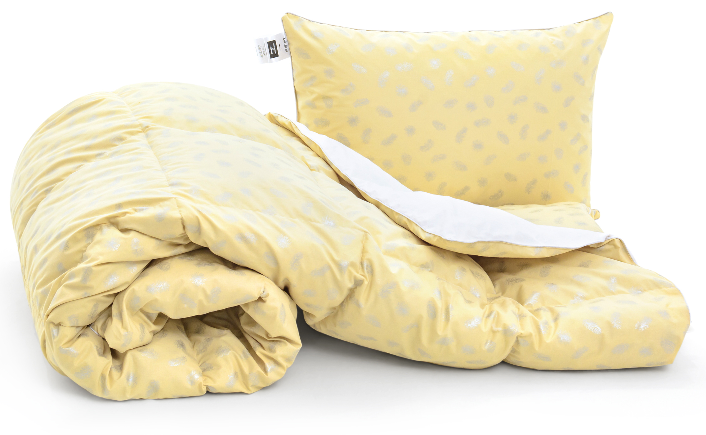 

Набор MirSon Karmen 2120 "Bio-Beige" (одеяло + подушка 50*70 средняя) 155х215 см + 50х70 см италия, био-пух