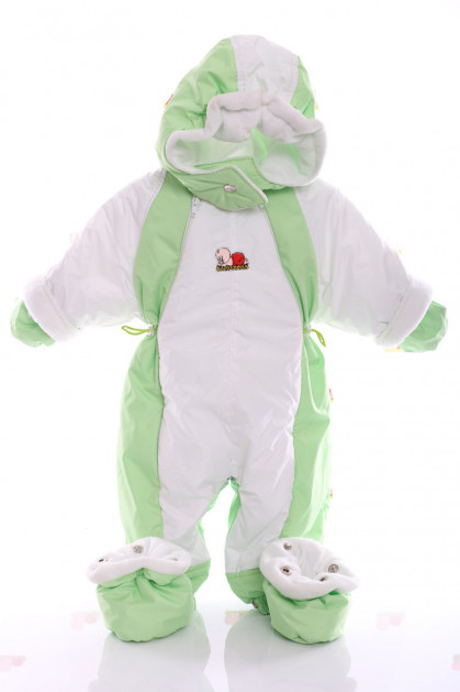 

Демисезонный комбинезон-трансформер Top Hit однотонный белый с салатовым (рост 56-86) (e1088)