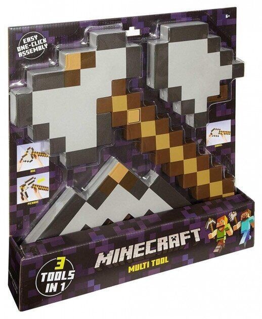 

Набор 3 в 1 (Кирка / Лопата / Топор) Майнкрафт Minecraft 34 см (6283)