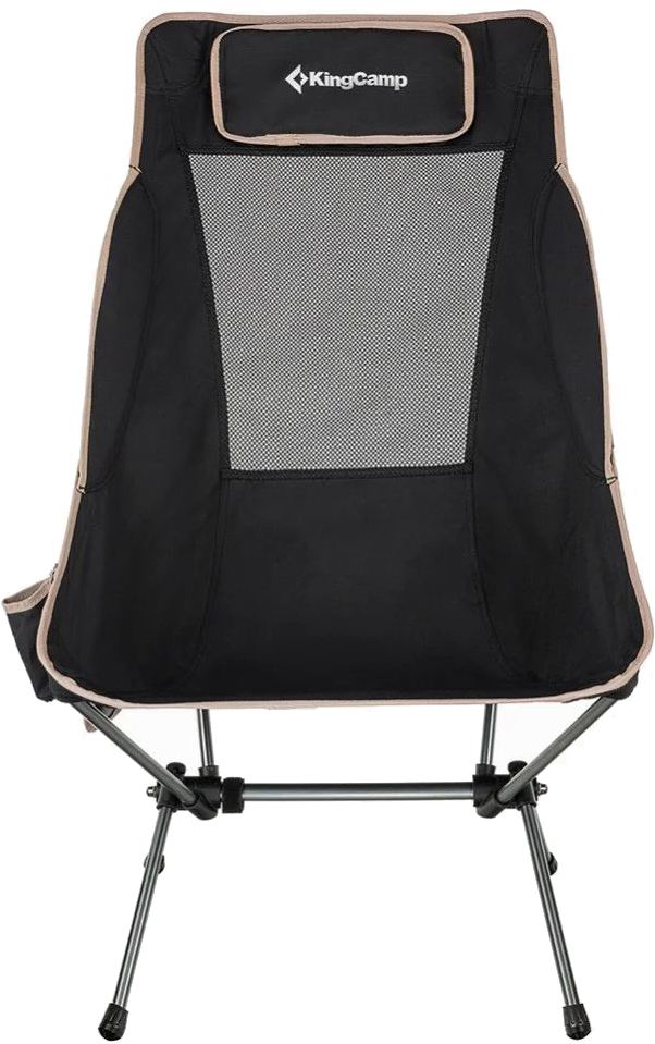 

Раскладное кресло KingCamp High-backed Folding Chair Black (KC3950 Black)