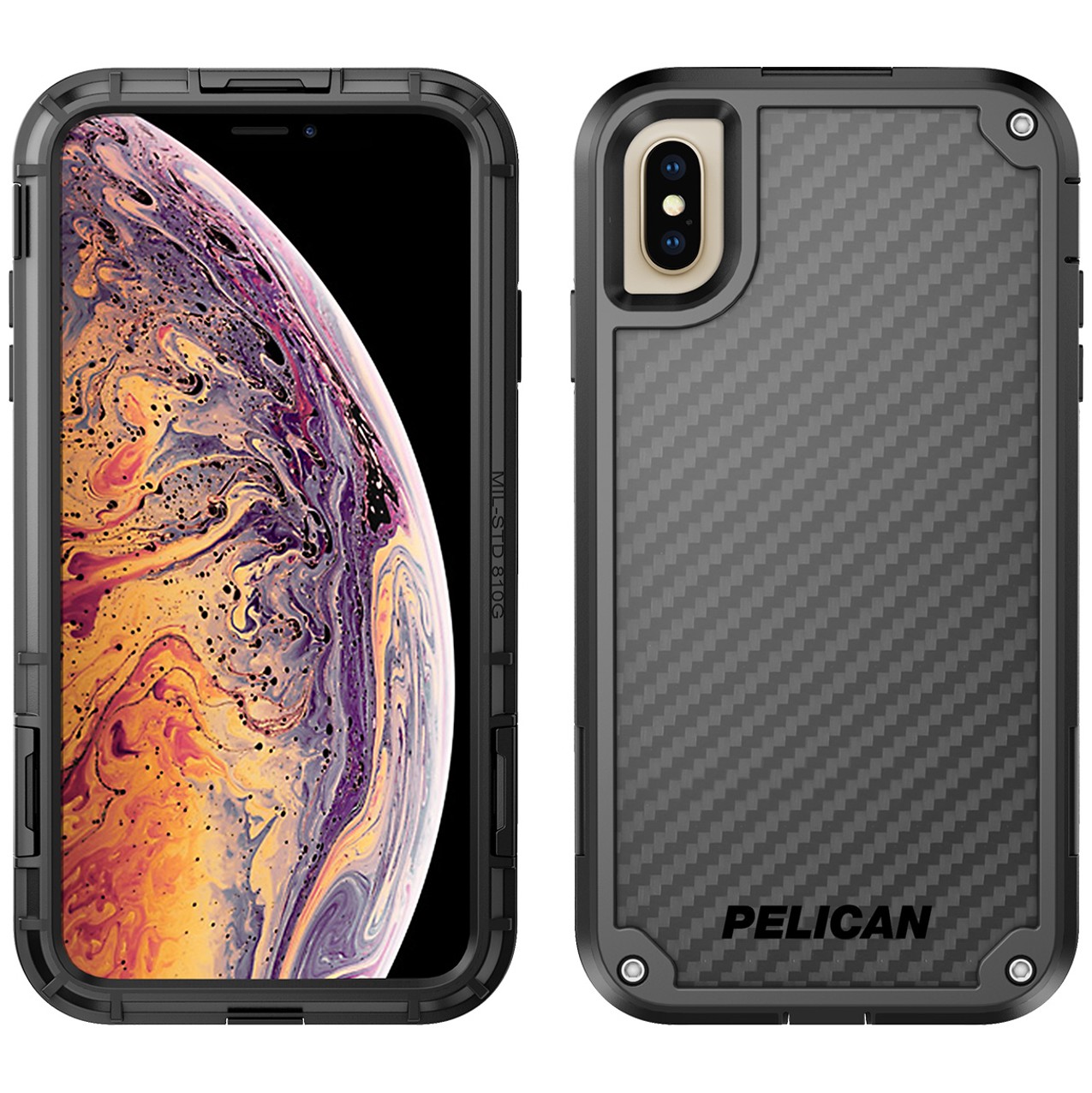 

​Противоударный чехол бампер Pelican Shield Extreme Rugged protection Apple Iphone X Iphone Xs 5.8" black