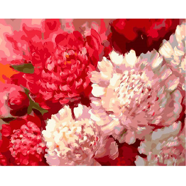 

Картина по номерам BrushMe 40*50см Контрастные пионы (GX25609)