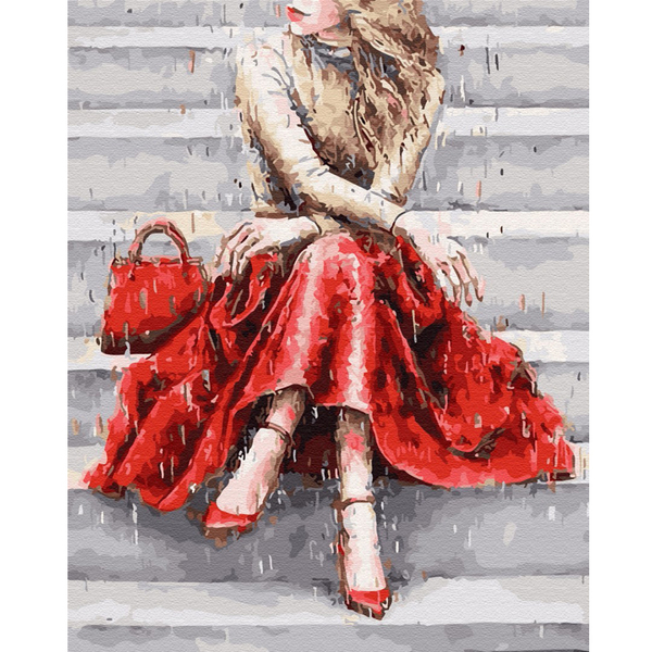

Картина по номерам BrushMe 40*50см Цвет настроения: красный (GX30993)