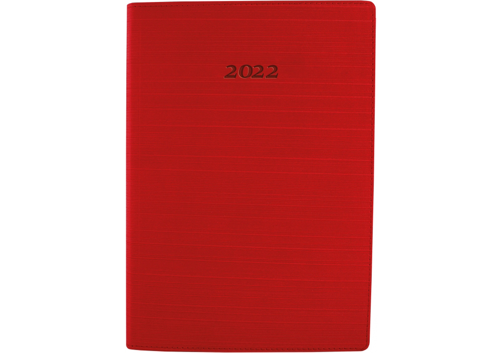 

Дневник датированный Optima Stripe 2022 А5 352 страницы красный (O25285-03)