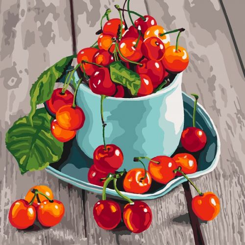 

Картина по номерам "Черешневые вкусности"