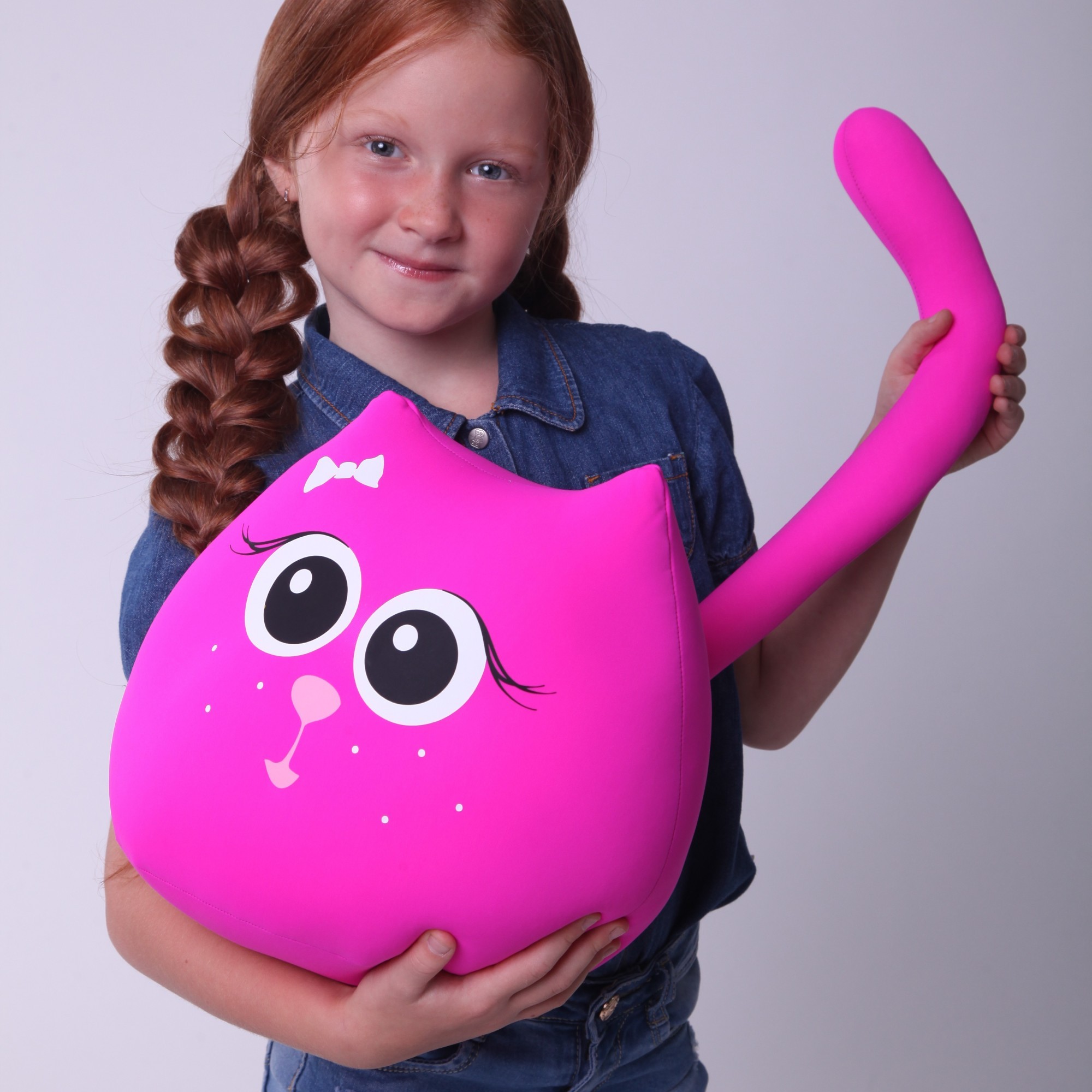 

Мягкая игрушка антистресс Mimimishka Кот Малинка, 35х28х25см, (i303)