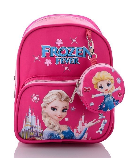 

Детский рюкзак Frozen Аоkali+ брелок розовый