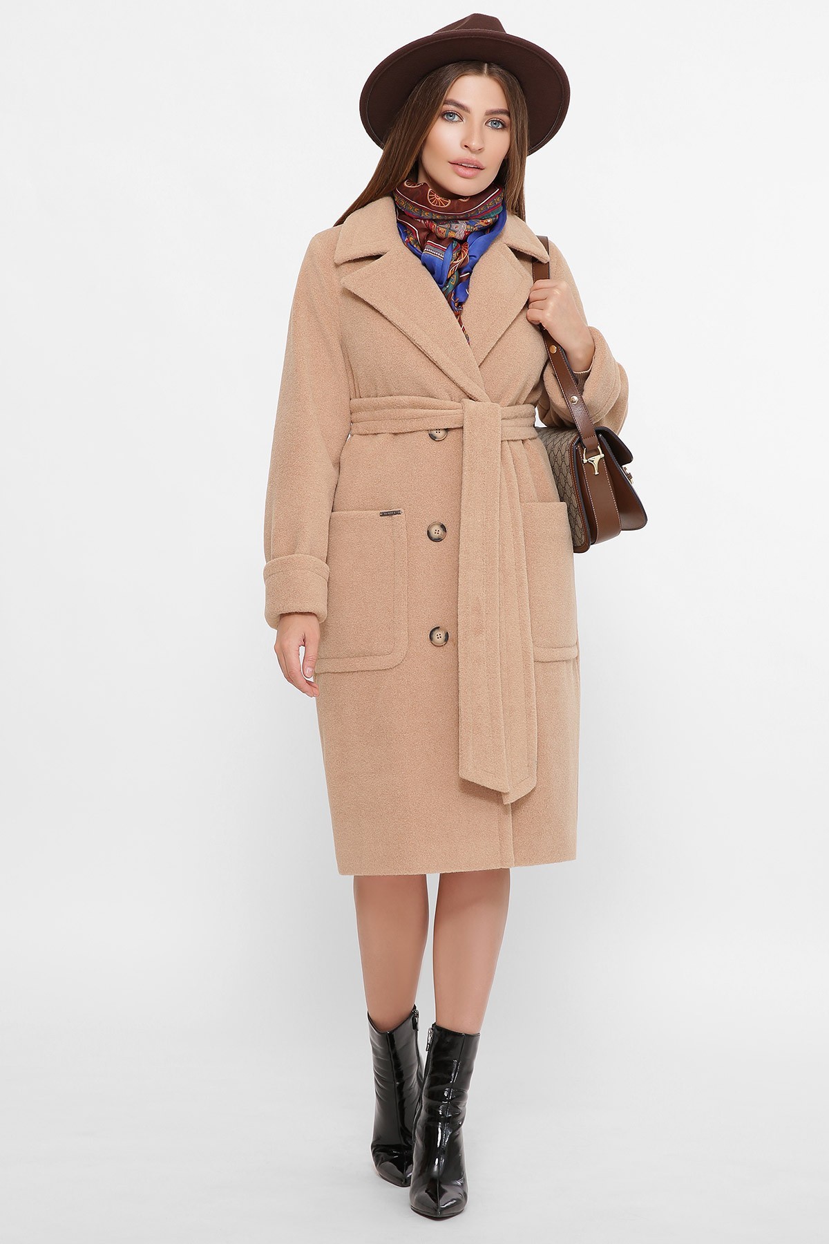 

Пальто двубортное 50 бежевый 61294