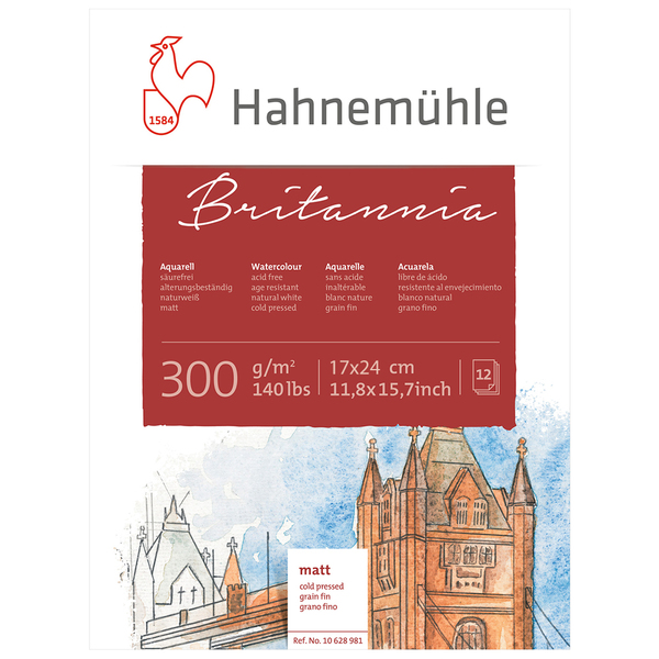 

Блок WC Britannia блок 17х24 12 л 300г СР Hahnemuhle (10628983)