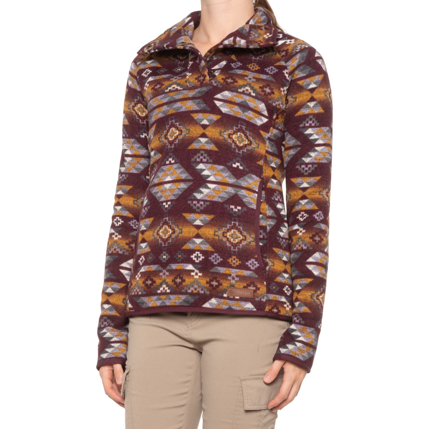 

Свитшот Sherpa Adventure Gear Lumbini Snap-Neck Sweatshirt Ani Print, XS (42)