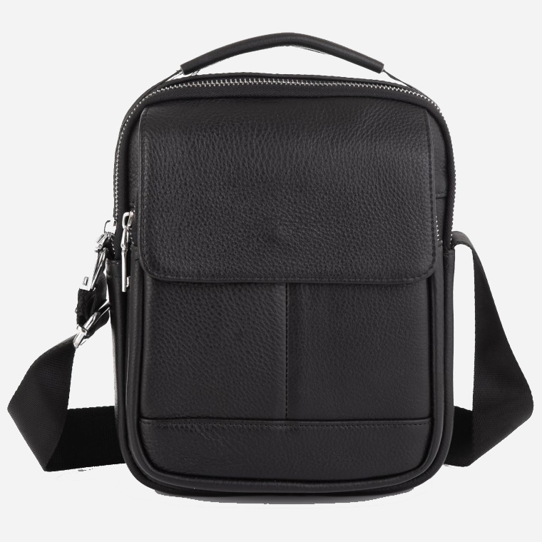 

Мужская сумка кожаная Tiding Bag NM23-2301A Черная