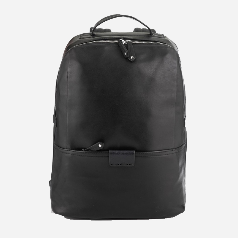 

Мужской рюкзак кожаный Tiding Bag NM29-88056A Черный