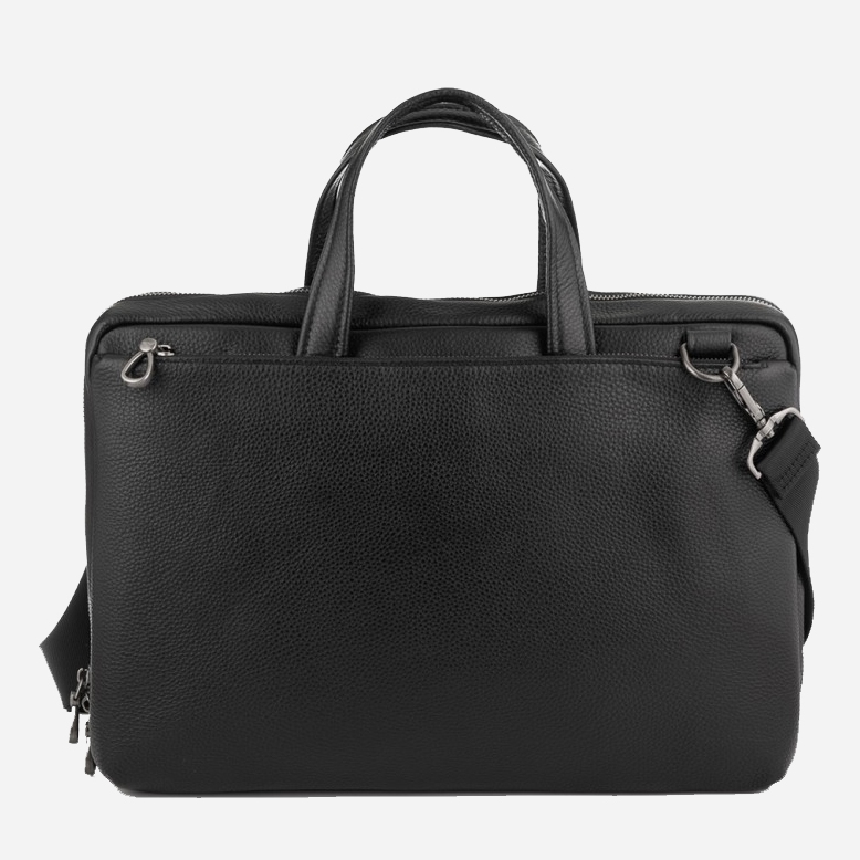 

Мужская сумка кожаная Tiding Bag NM29-88212-3A Черная