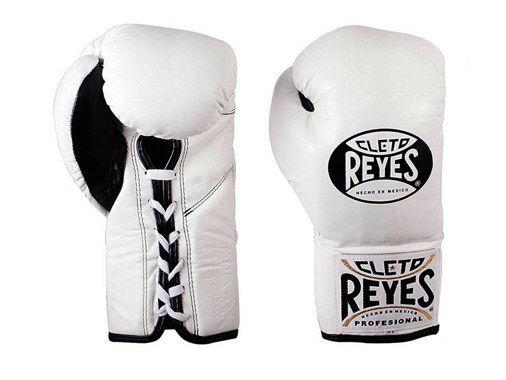 

Профессиональные перчатки CLETO REYES Official Boxing 8 унций белый (3007)