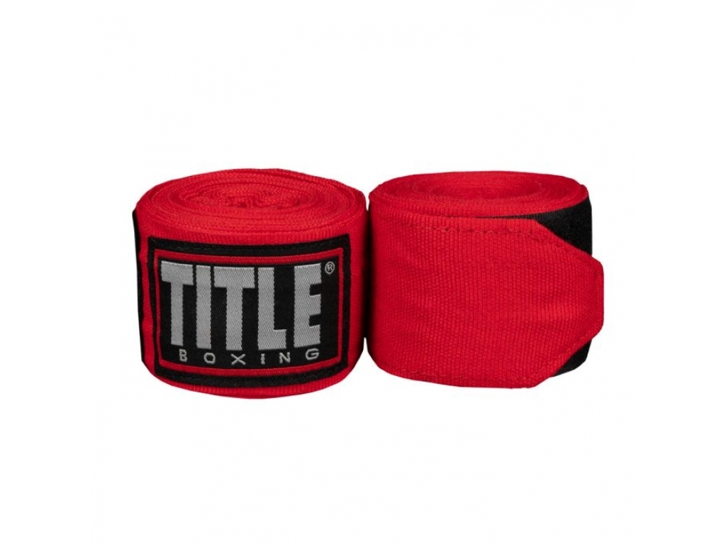 

Бинты TITLE Fight Back Semi-Elastic Hand Wraps 4,6 м (180") красный (4521)