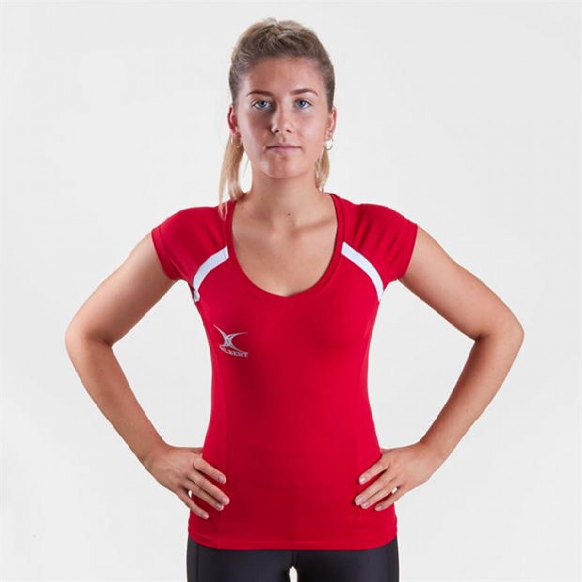 

Футболка Gilbert Helix II SS Netball Red, 50