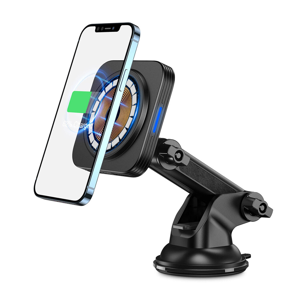 

Автодержатель (на присоске) с беспроводной зарядкой с MagSafe ESR HaloLock Magnetic Wireless Car Charger (только для iPhone 12 | 12 Pro | 12 Pro Max | 12 mini) - Black ESR