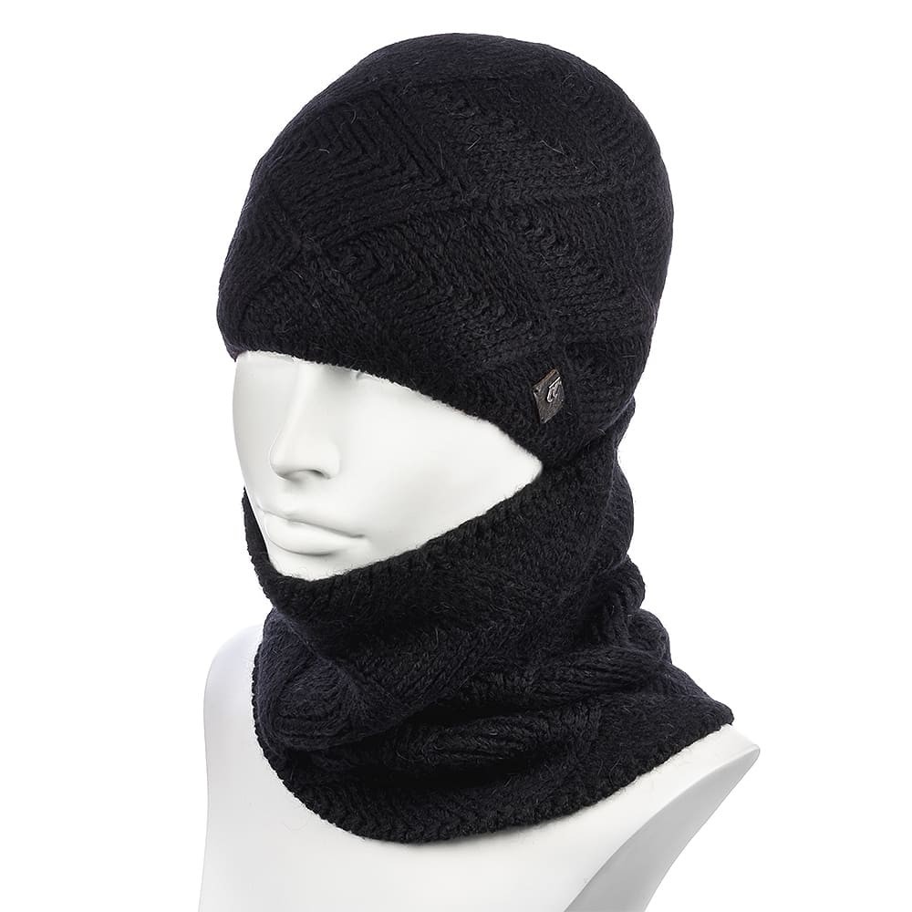 

Комплект женский (шапка+снуд) Hattson SHH-73  Чёрный, Комплект женский (шапка+снуд) Hattson SHH-73 One Size Чёрный