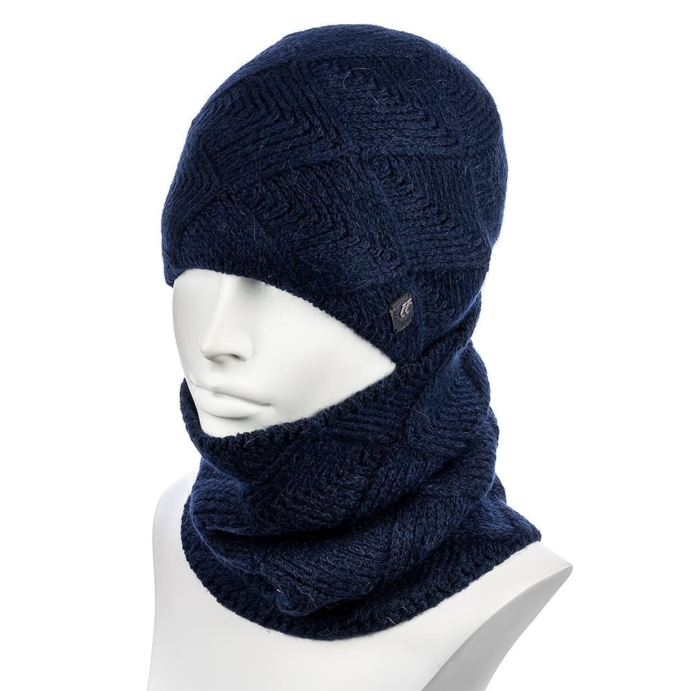 

Комплект женский (шапка+снуд) Hattson SHH-73  Синий, Комплект женский (шапка+снуд) Hattson SHH-73 One Size Синий