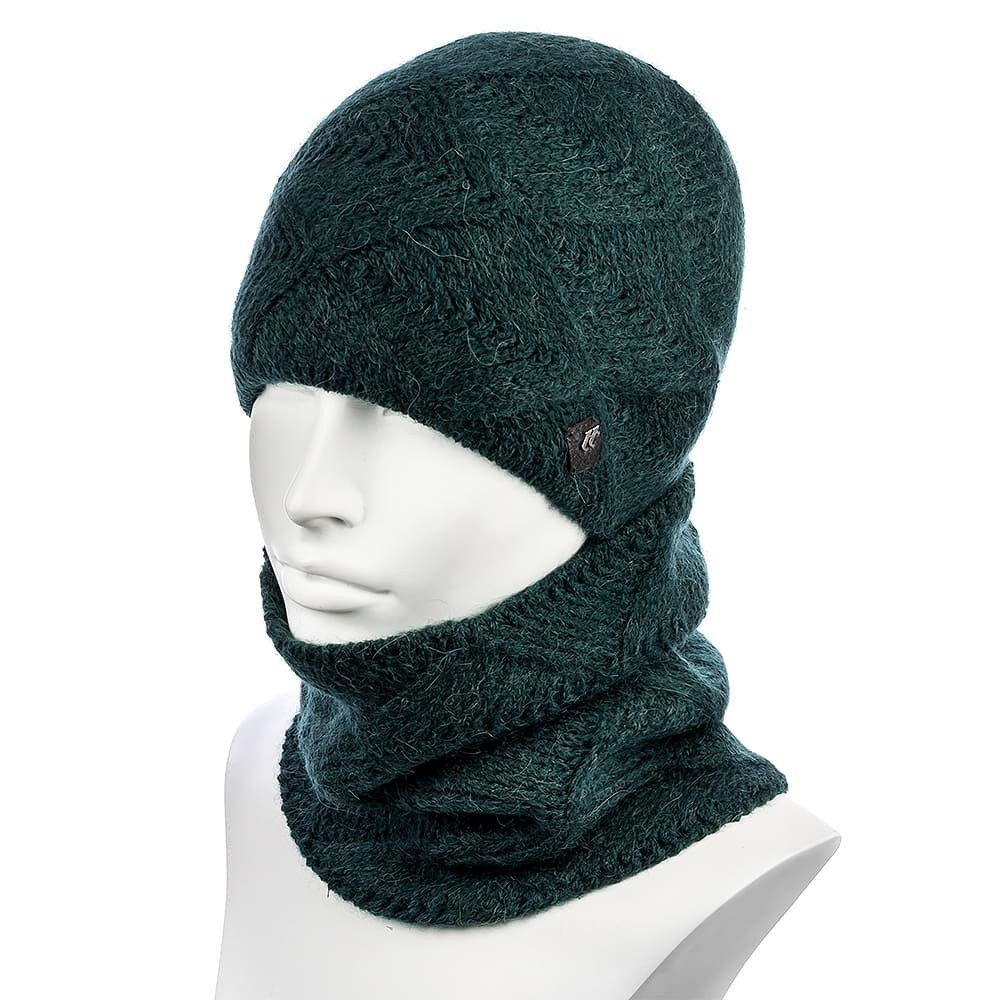 

Комплект женский (шапка+снуд) Hattson SHH-73  Изумруд, Комплект женский (шапка+снуд) Hattson SHH-73 One Size Изумруд