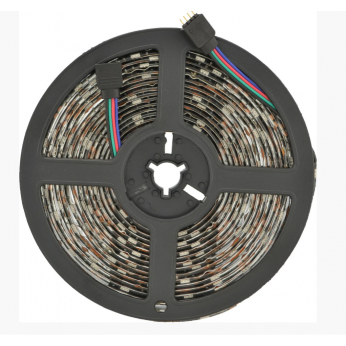 

Лента светодиодная в силиконе на клейком основании (влагозащищенная) RGB Music 5050 5 метров
