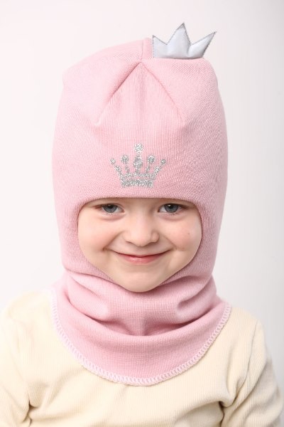 

Зимняя шапка-шлем Beezy для девочки 2001-24-22 Королева р. 2 (50-53 см)