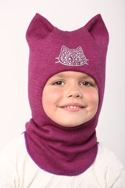 

Зимняя шапка-шлем Beezy для девочки 2011-23-22 Саванна р. 1 (47-49 см)