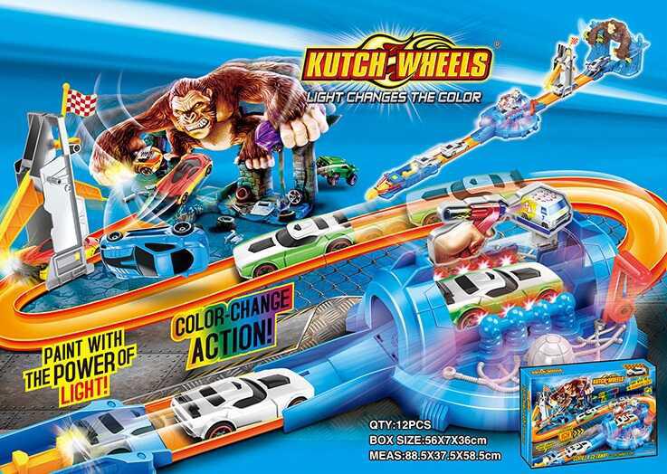

Автотрек Атака Гориллы Kutch Wheels S 8887 машинка меняет цвет от Led-подсветки