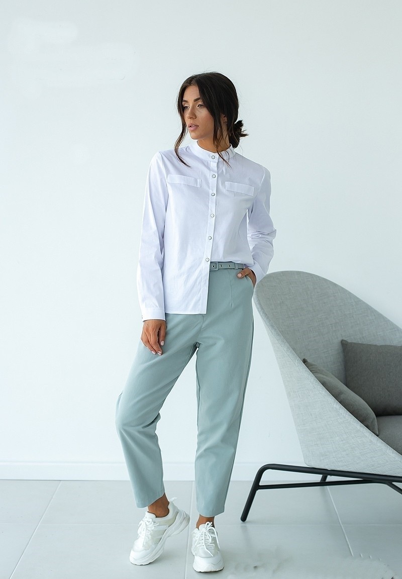 

Белая женская рубашка FashionYouWant XL/XXL белый 43450023