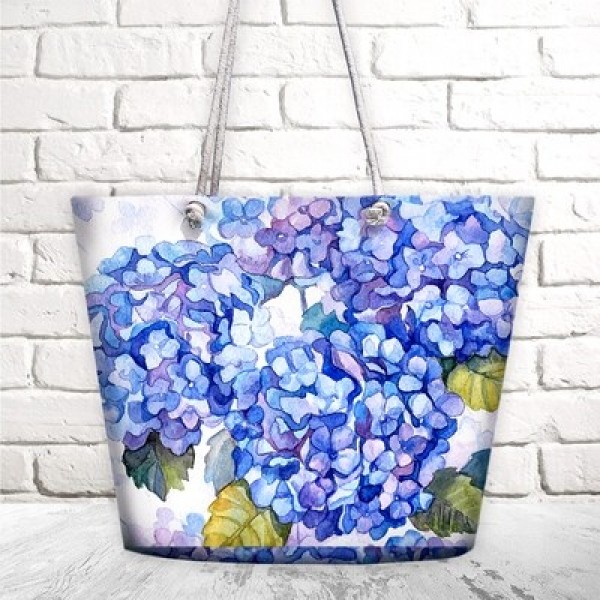 

Сумка пляжная с принтом "Гортензия" Malibu сумка для пляжа с разноцветным принтом и застежкой молнией