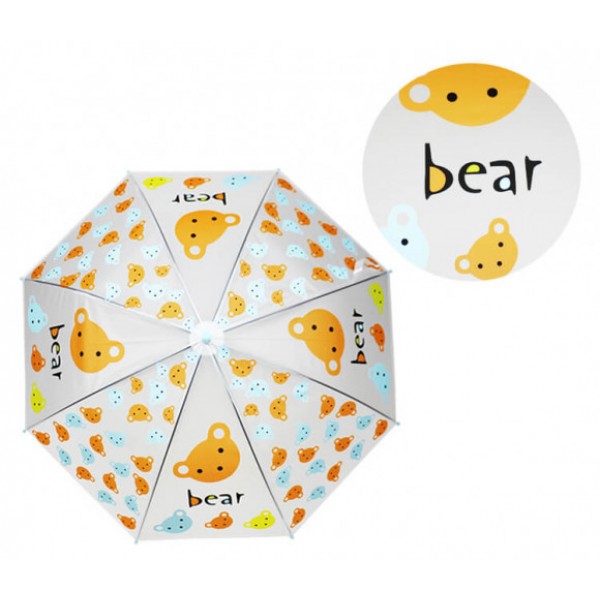 

Зонт детский с принтом от дождя Медвежонок Жабка Royal детский зонт с мультяшным принтом трость разноцветный
