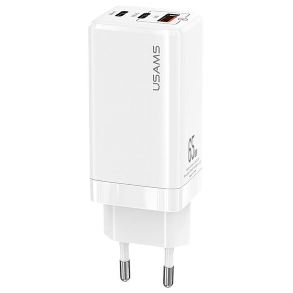 

Сетевое зарядное устройство USAMS CC110 GaN Mini Fast Charger (65W) - White