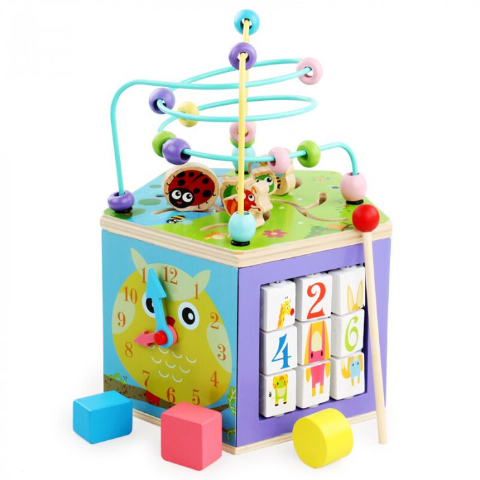 

Детская развивающая деревянная игра Best Toys 18515 Деревянная развивающая детская игрушка Счеты Сортер Часики Лабиринт для маленьких детей