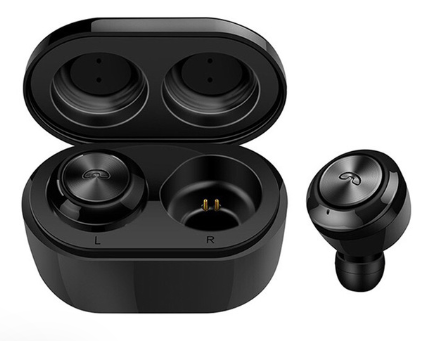 

Наушники беспроводные вакуумные в кейсе с микрофоном гарнитура Bluetooth Earbuds DT-3 Черный