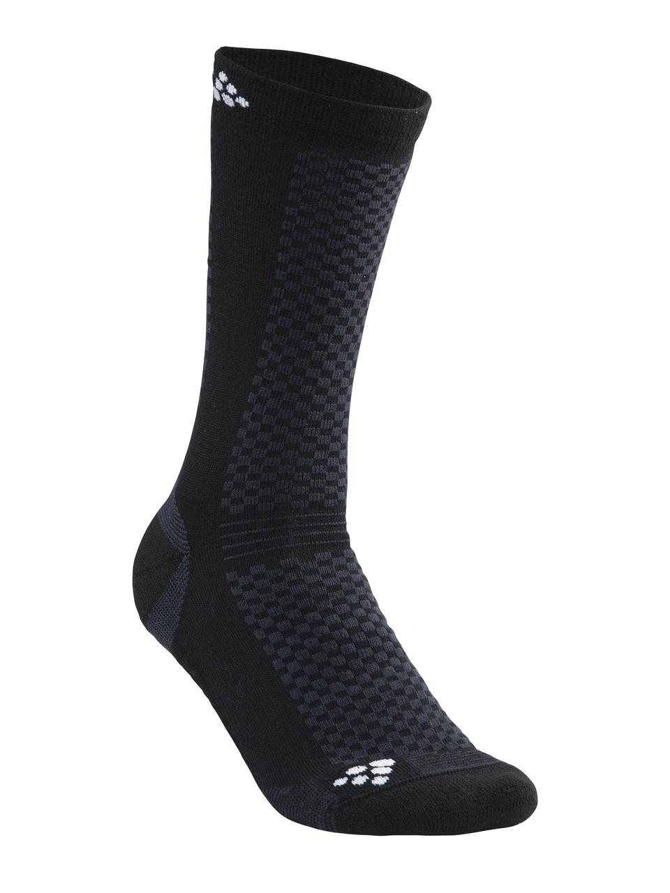 

Комплект носков 2 пары Craft Warm Mid 2-Pack Sock 43/45 Black/White