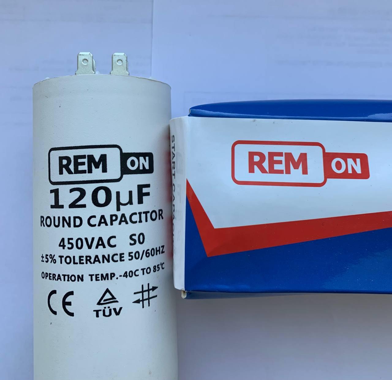 

Кондесатор змінного струму Remon 120uF 450Vac (44542056)