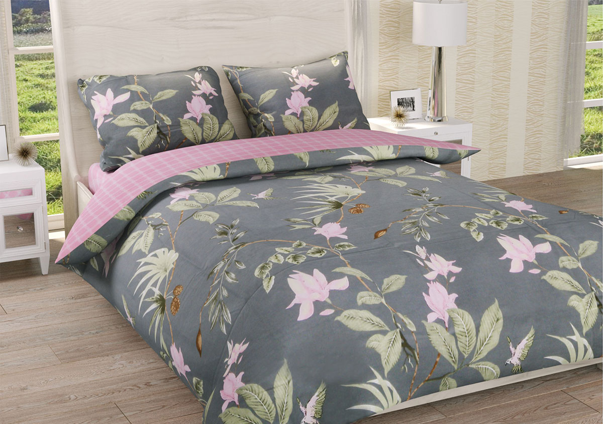 

Постельное белье Ранфорс Органик Р 517Д Leleka-Textile двуспальный цветной (1663/4887)