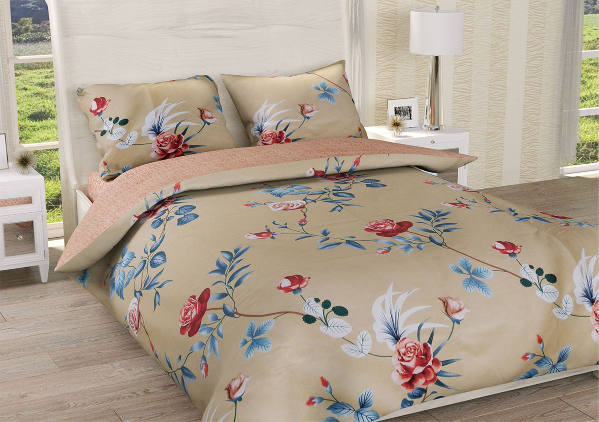

Постельное белье Ранфорс Органик Р 537Д Leleka-Textile полуторный цветной (1676/4938)