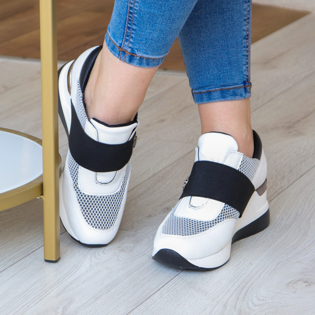 

Сникеры женские Fashion Zest 3219 39 размер 25 см Белый